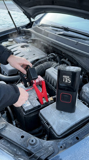 Pro 5000A Jump Starter & 160 PSI Digital Tire Inflator (4-in-1 Kit)